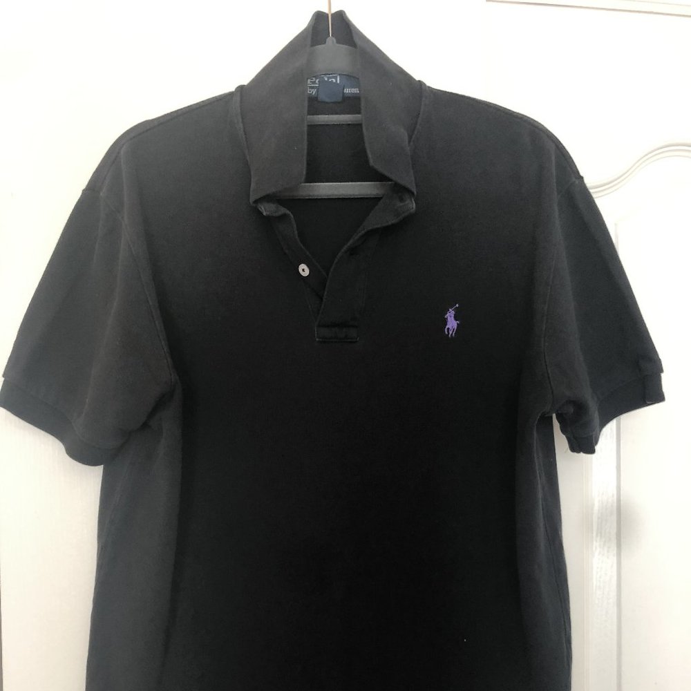 Ralph Lauren Classic Fit Mesh Polo (Black) (M)